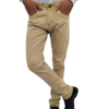 Men Solid Camel Color Casual Jeans