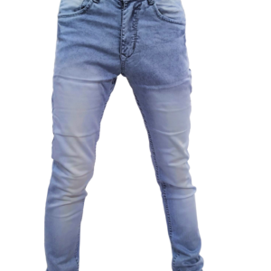 Denim Fashion Men's Slim Fit Casual Light Faded Sky Blue Jeans