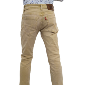 Alternative view of Men Solid Camel Color Casual Jeans