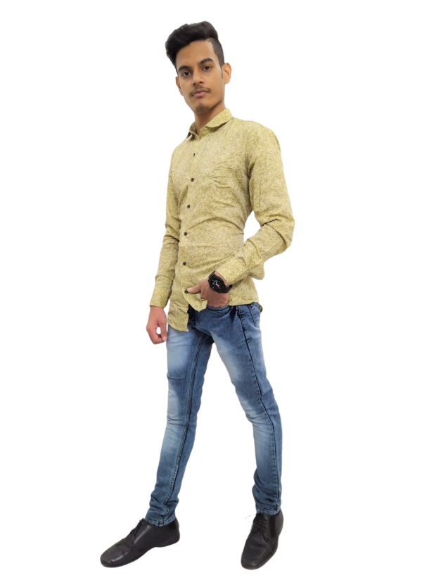 Birds Faded Blue Jeans - Slim Fit - Image 9