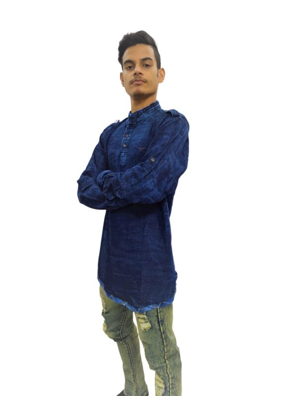 Man's Dark Blue Shirt - Image 3
