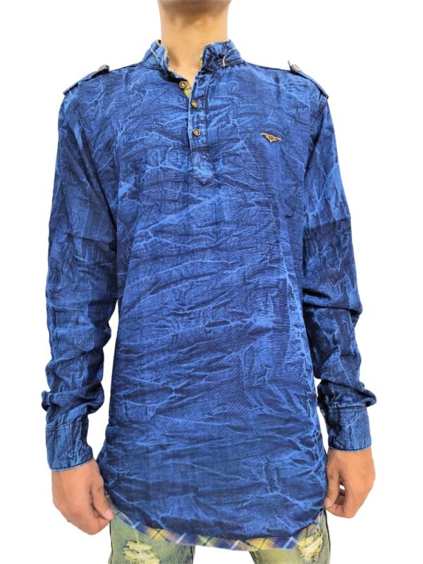 Man's Dark Blue Shirt - Image 8