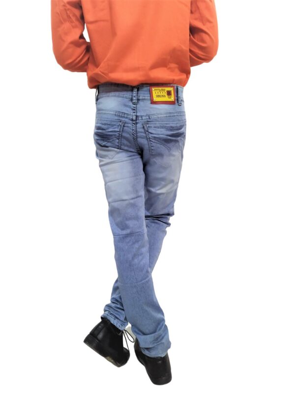 Men's Solid Full Sleeve Slim Shirt - Orange - Image 2