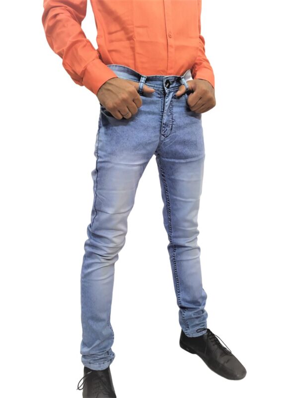 Men's Solid Full Sleeve Slim Shirt - Orange - Image 5