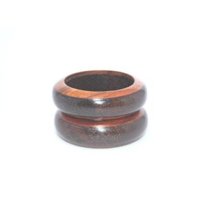 Wooden bangle | Beautiful Handmade Wooden Bangle Set for Women and Girls - Set of 2 piece | Brown Colour | Size - 3.5" Inch(9 cm)