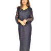 Women Black Long Dress - Zari Embroidery