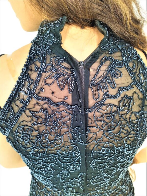 Women's Black Sleeveless Top With Zari Work - Image 9