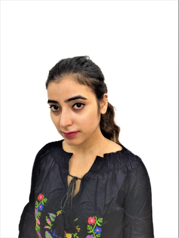 Women's Black Rayon Embroidered Regular Fit Top - Image 10