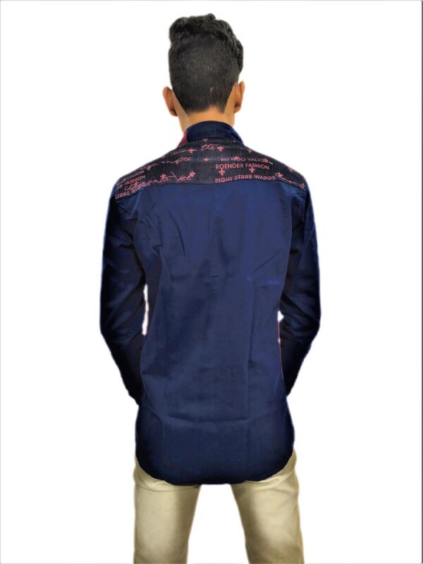 Wide Strips - Red And Blue Stylish Shirt - Image 6