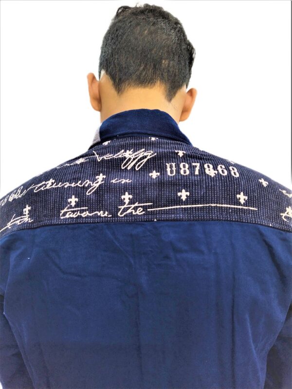 Wide Strips – White And Blue Stylish Shirt - Image 10