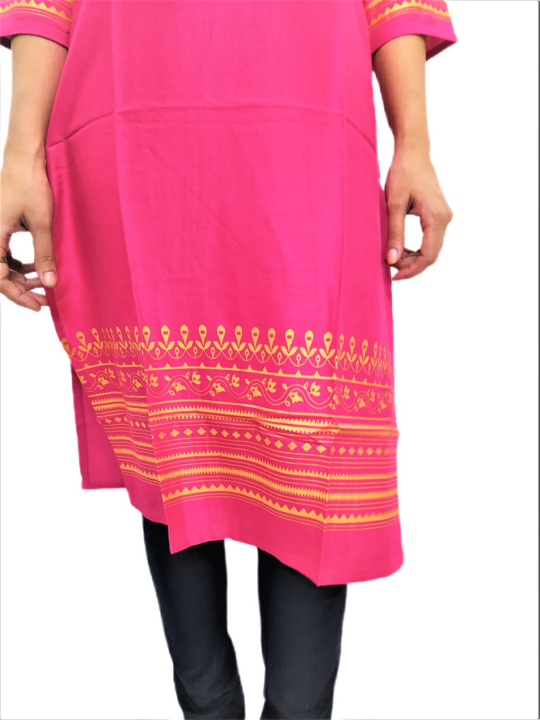 Pink Printed Kurti for Women - Image 8