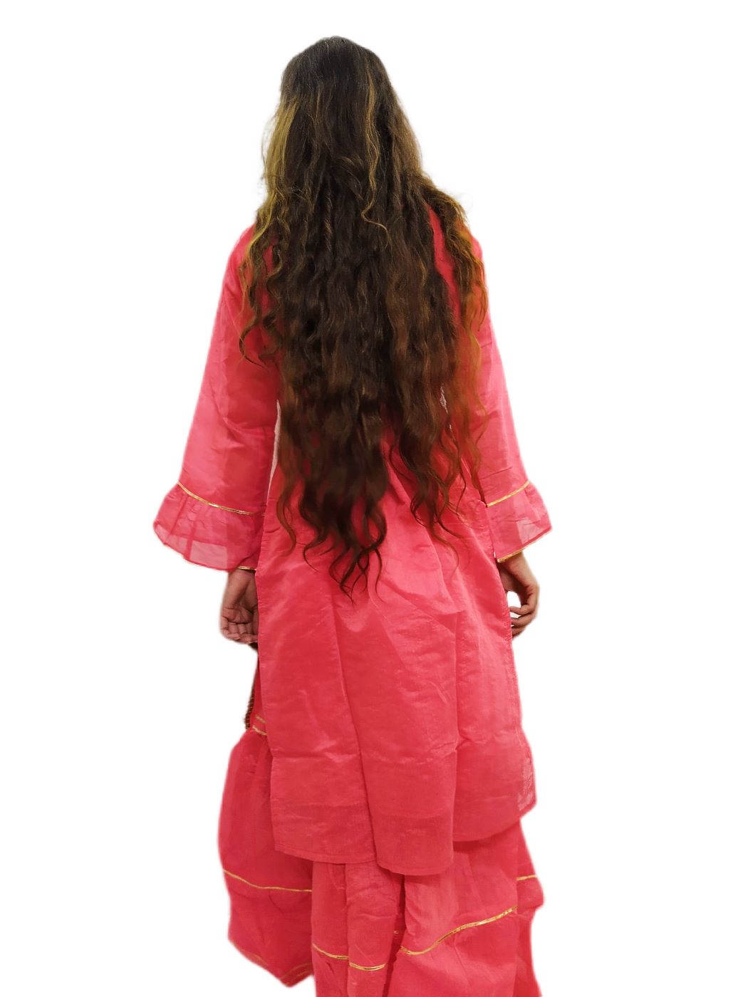 Women's Fashionable Pink Sharara Suit - Image 10