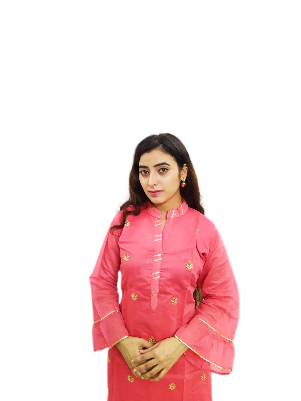 Women's Fashionable Pink Sharara Suit - Image 12