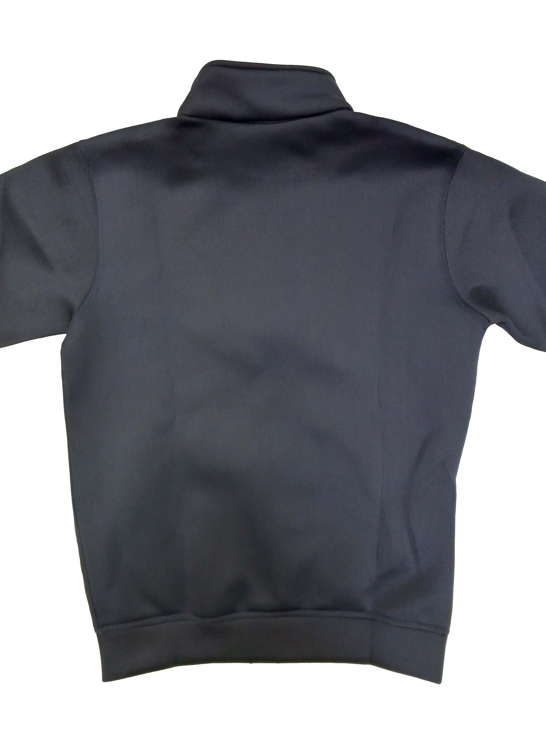 Solid Blue Black Button Jacket For Men - Image 3