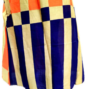 Women’s Multicolor Wide Stripe Orange Base Designer Rayon Kurti - Image 5