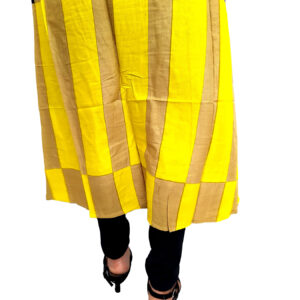Women’s Multicolor Wide Stripe Blue Base Designer Rayon Kurti - Image 7