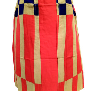 Women's Multicolor Wide Stripe Red Base Designer Rayon Kurti - Image 6