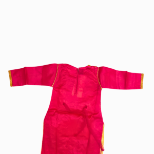 Girls Special Occasion Wear Pink Sharara Suit Set | Embroidered Top with Bell Bottom Pants | Party Dress for Kids | Age 8–9 Years - Image 3