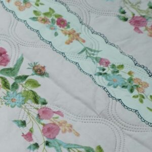 Multicolor Rising Flower Double Bed Comforter | Microfiber Cotton AC Blanket | 86 x 86 Inches | Soft Compressible Microfiber Filling - Image 3